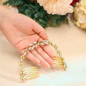 Wedding Crystal Hair Combs Bridal Headpieces Wedding Hair Accessories for Brides